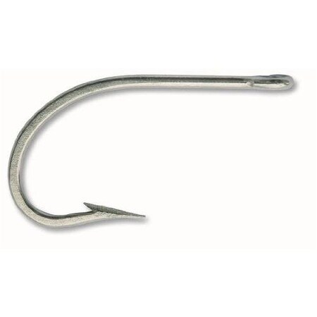 Mustad Sea Demon Big Game Hook, Size 60, Forged, Knife Edge Point, Ringed Eye, Duratin, 2PK 7731-DT-6/0-2